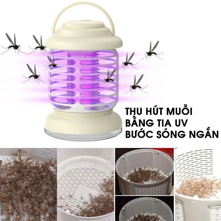 Đèn Bắt Muỗi 3IN1 Tích Hợp Đèn Ngủ