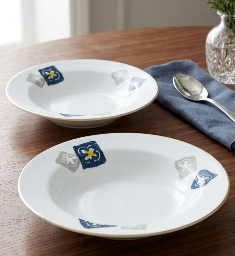  Đĩa sâu lòng sứ cổ thuộc dòng sản phẩm RC (Royal Crockery) / Noritake