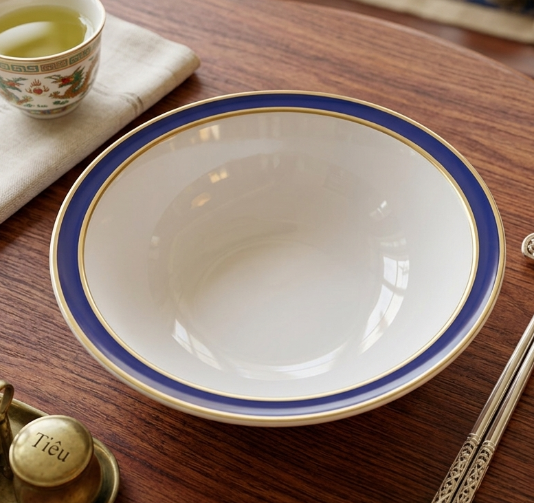 Tô đặc biệt thuộc Bộ sưu tập Lapis của Noritake.