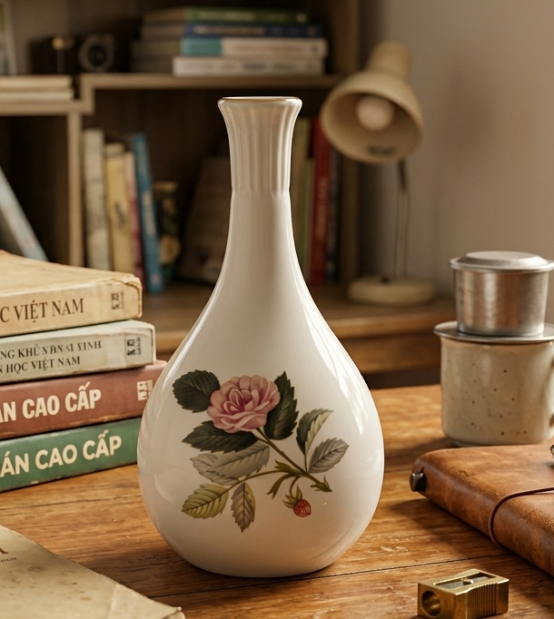 Bình Hoa Sứ Xương WEDGWOOD Xưa 