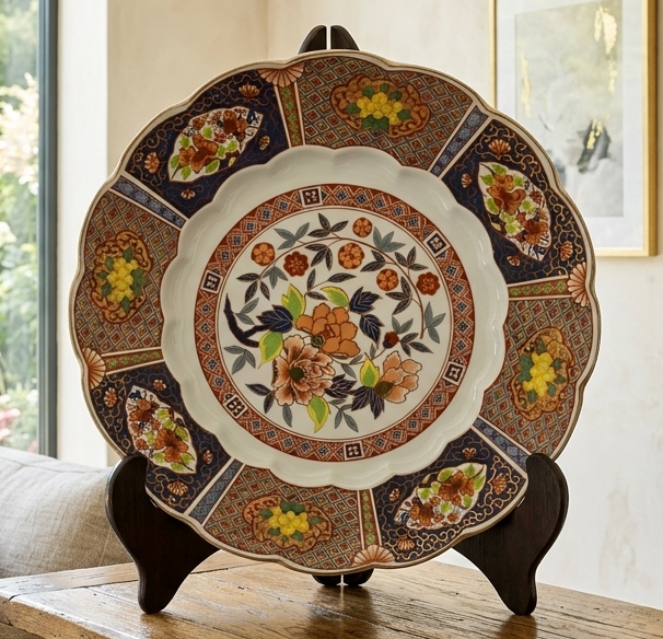 Dĩa Hoa  Ngũ Sắc Imari Decor