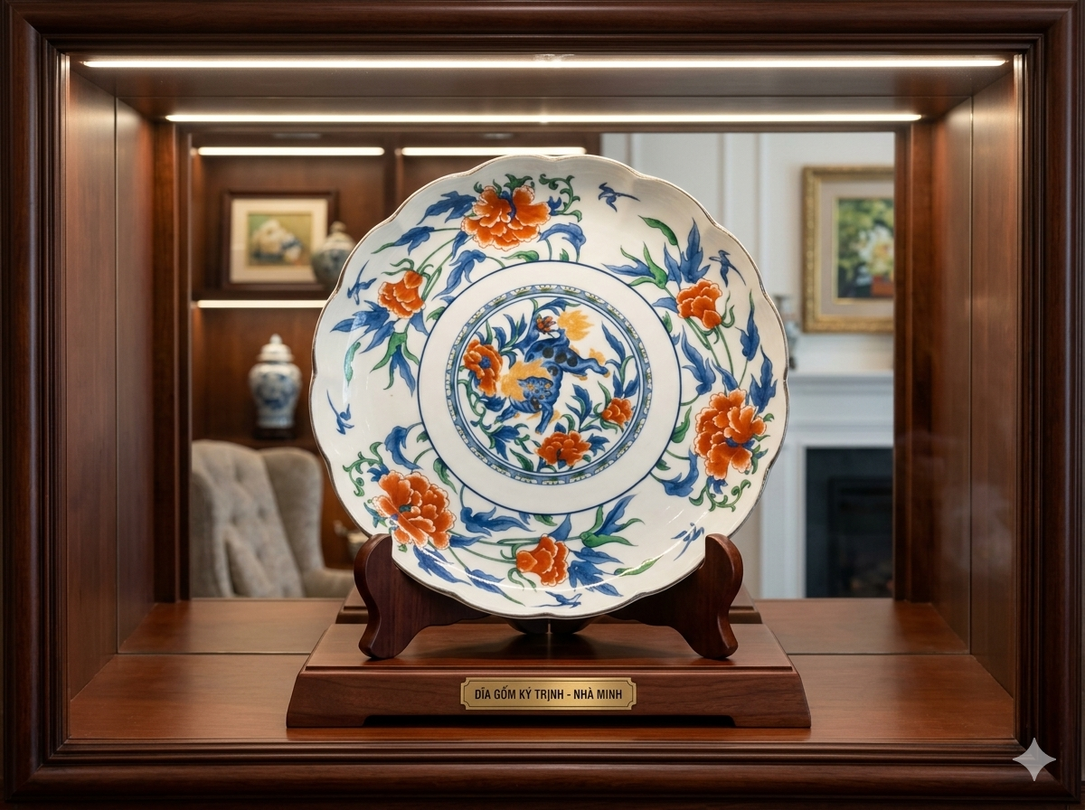Đĩa gốm sứ Imari / Arita  