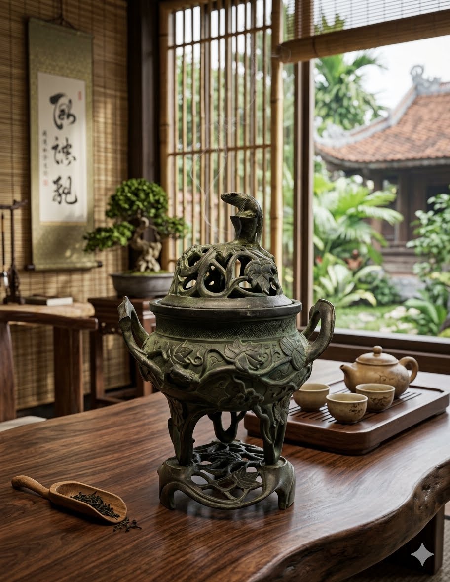 Xông trầm đồng sóc và nho